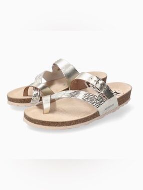 🌾 Mephisto Nalia Gold Metallic Sandals